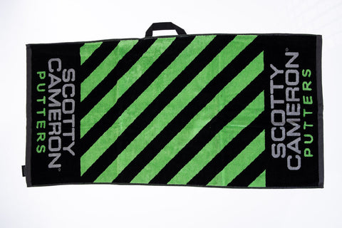 2017 Caution Stripe Towel (Green)